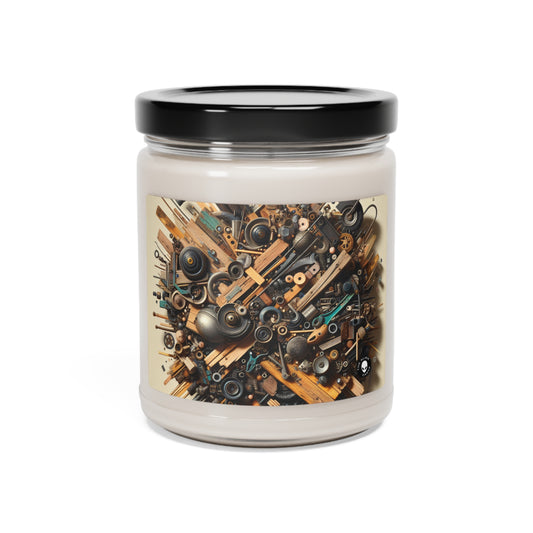 "Nature's Harmony: Assemblage Art with Found Objects" - The Alien Scented Soy Candle 9oz Assemblage Art