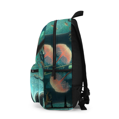 "Mystical Menagerie: Creatures frolicking in an enchanted forest" - The Alien Backpack