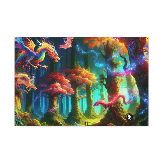 "El bosque arcoiris del dragón" - The Alien Canva