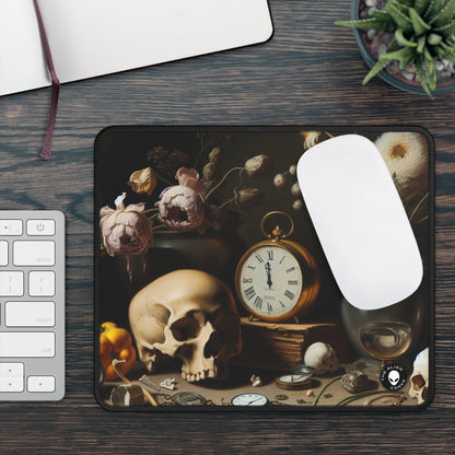 "Digital Decay: A Contemporary Vanitas Examining Consumerism in the 21st Century" - The Alien Gaming Mouse Pad Vanitas Painting