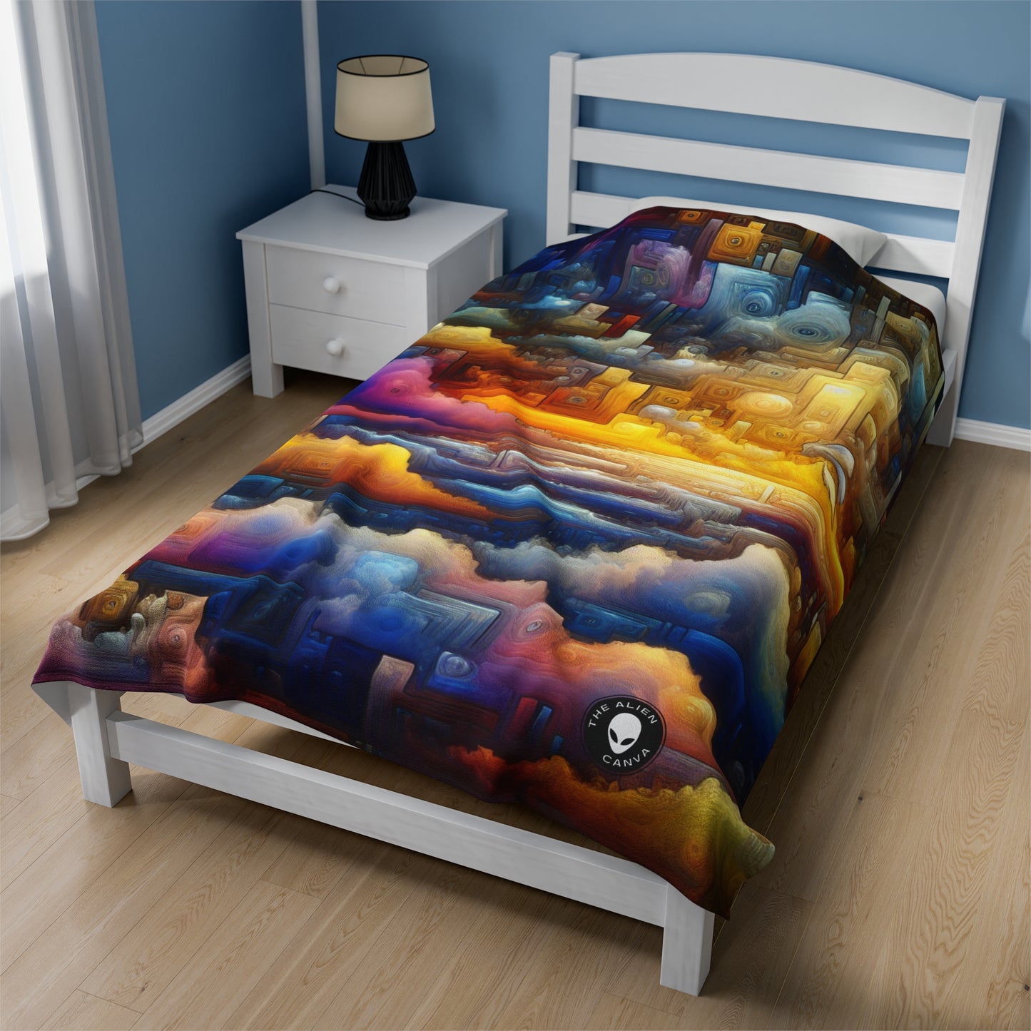 "Metamorphosis: A Journey of Growth and Change" - The Alien Velveteen Plush Blanket Symbolism