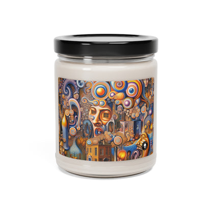 "Melted Time: A Whimsical Dance of Dreams" - The Alien Scented Soy Candle 9oz Surrealism