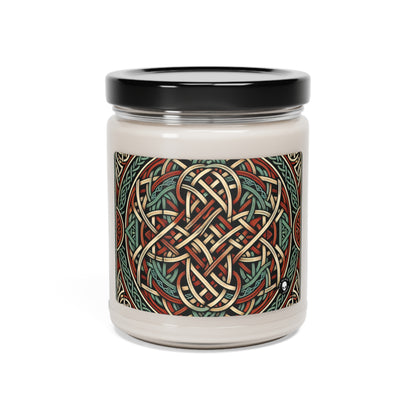 "Majestic Celtic Vision: A Mesmerizing Artwork Inspired by the Cliffs of Moher" - The Alien Scented Soy Candle 9oz Celtic Art