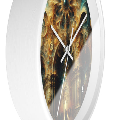 "Opulent Feasting: A Baroque Banquet" - The Alien Wall Clock Baroque