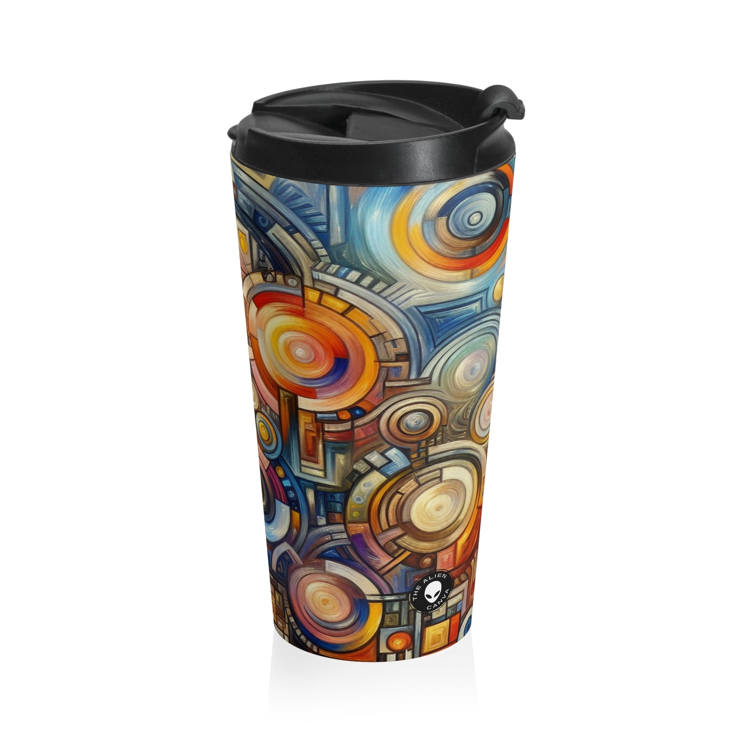 "Roots to Radiance: An Artistic Exploration of Personal Growth and Transformation" - The Alien Stainless Steel Travel Mug Symbolism