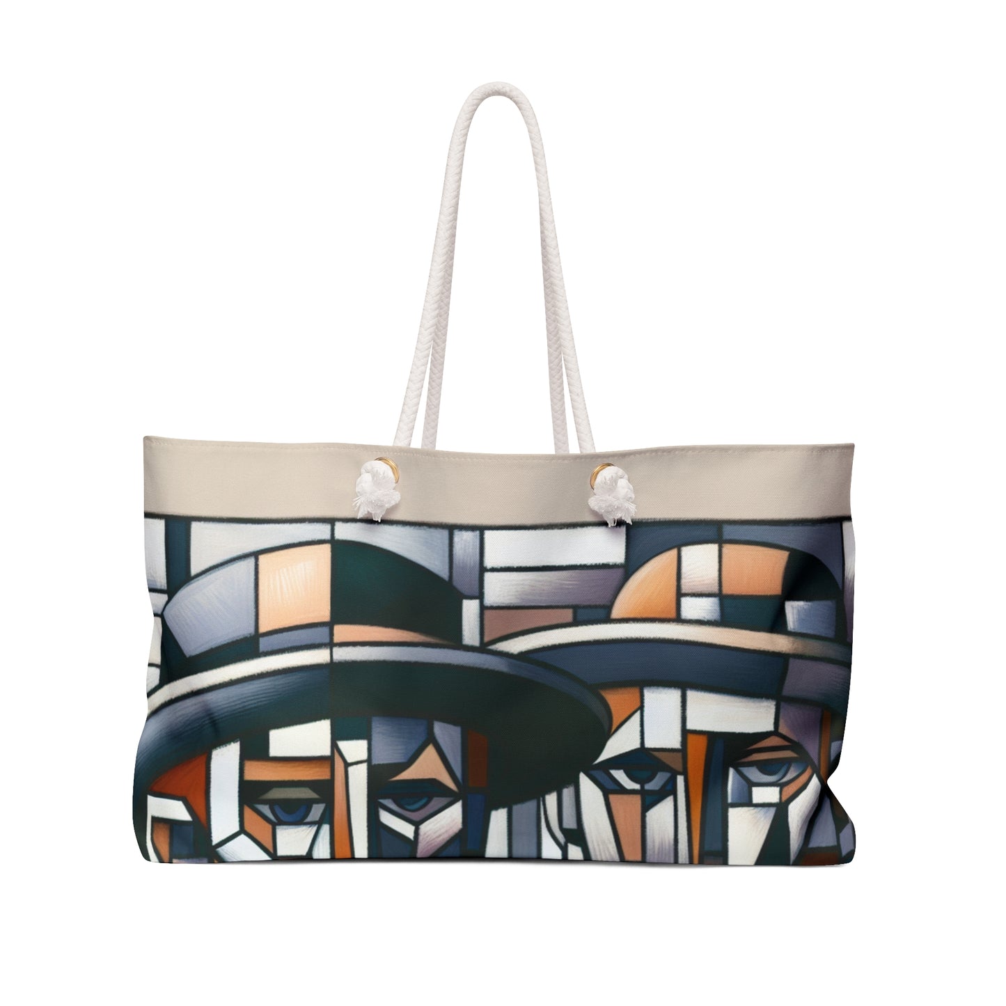 "Paysage urbain cubiste : vues fragmentées de l'énergie urbaine" - The Alien Weekender Bag Cubism