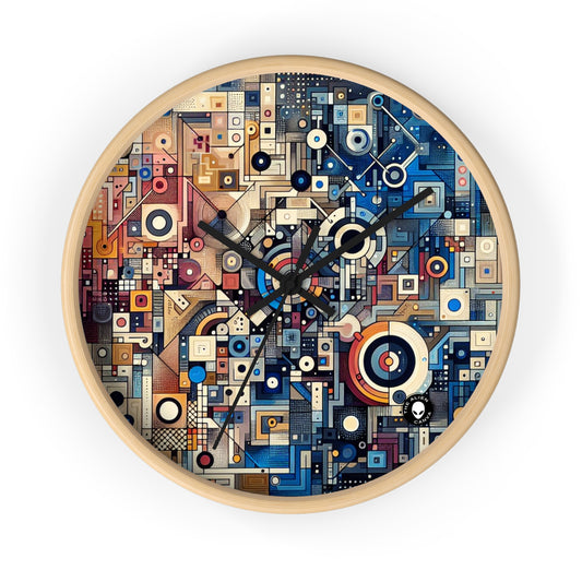 "Coeurs connectés : l'amour à l'ère numérique" - L'art conceptuel de l'horloge murale Alien