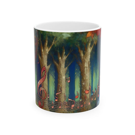 Taza de cerámica de 11 oz "Melodic Grove" - ​​The Alien