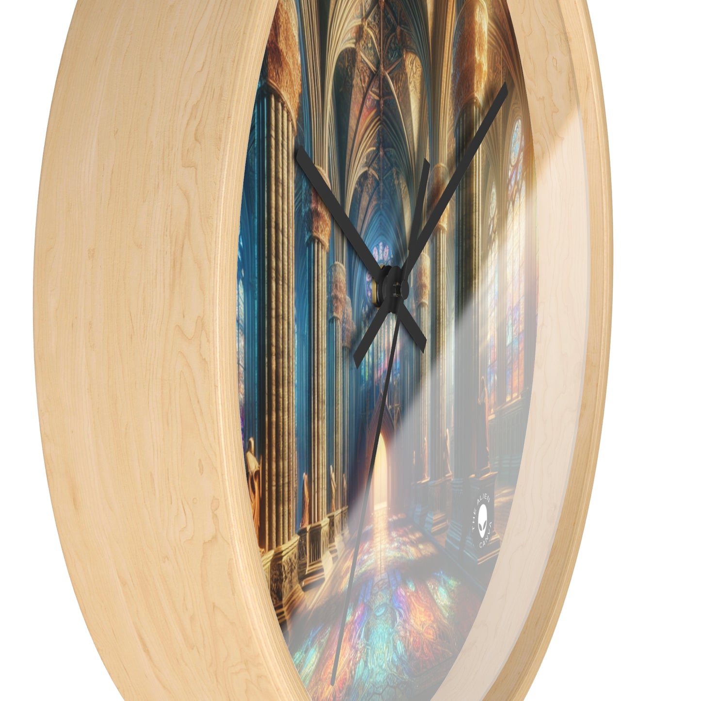 Shadows of the Gothic Cathedral - The Alien Wall Clock Gothic Art