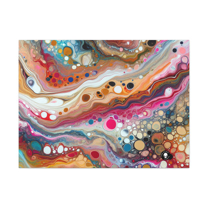 "Colores cósmicos: creación de un fascinante vertido acrílico inspirado en nebulosas celestes" - The Alien Canva Acrylic Pouring