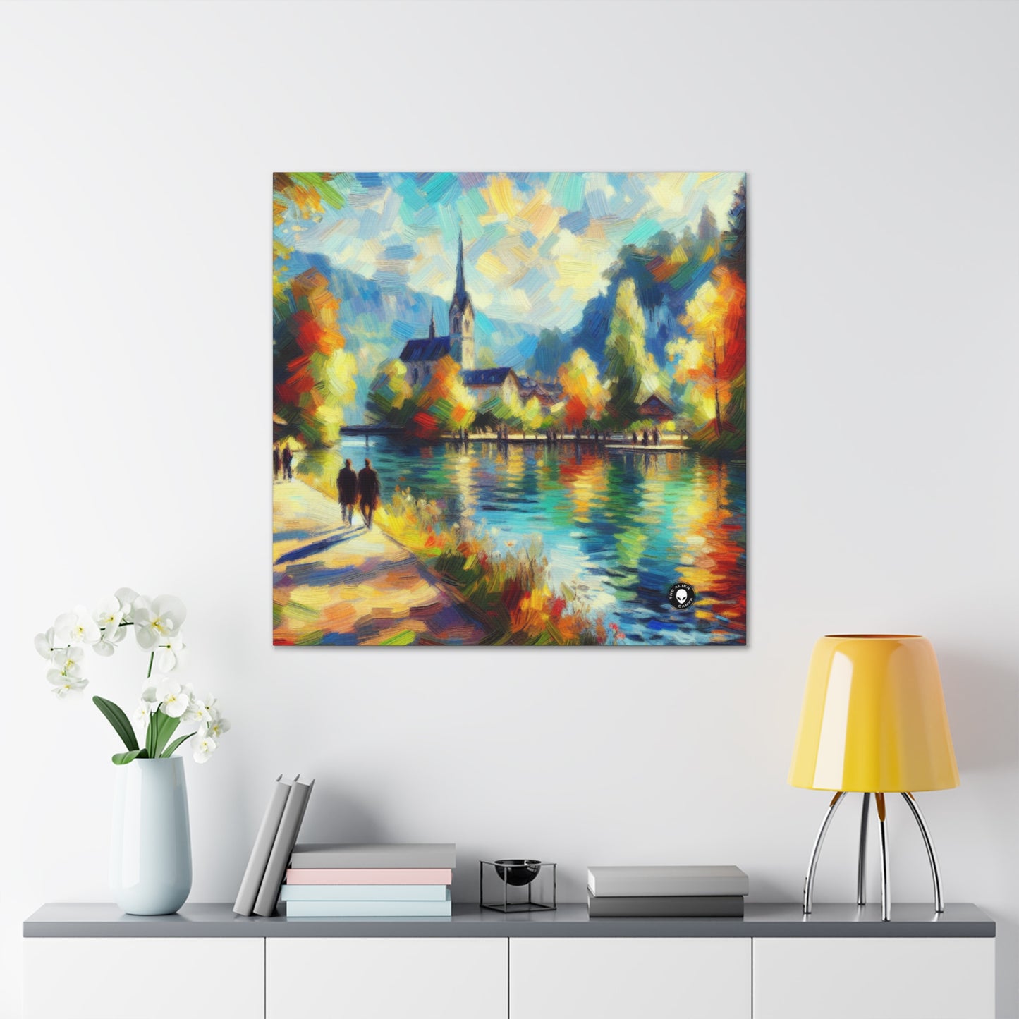 "Sunny Market Delight" - The Alien Canva Impressionism