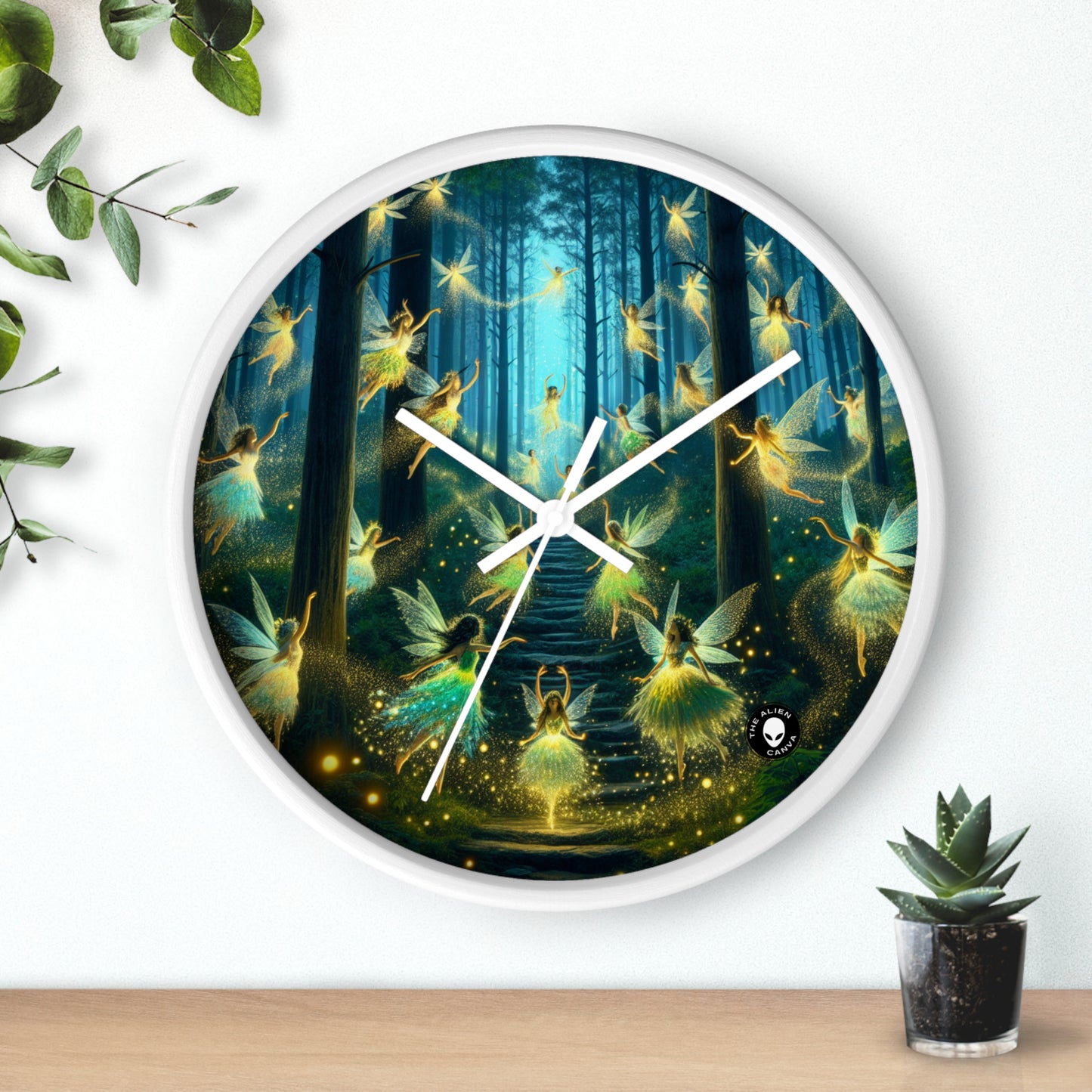 Enchanted Night: Firefly Dance - The Alien Wall Clock