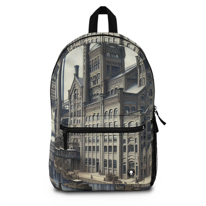 "Urban Precision: Modern Cityscape in the Style of Precisionism" - The Alien Backpack Precisionism