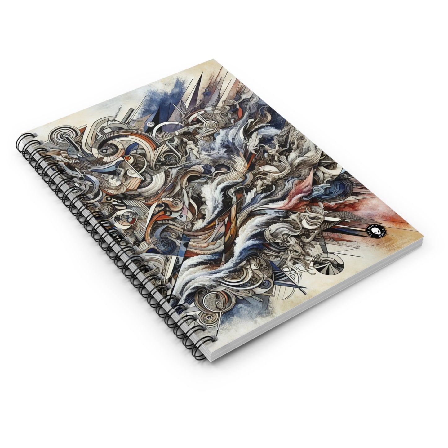 Title: "Challenging Taboos: Beyond Boundaries in Transgressive Art" - The Alien Spiral Notebook (Ruled Line) Transgressive Art