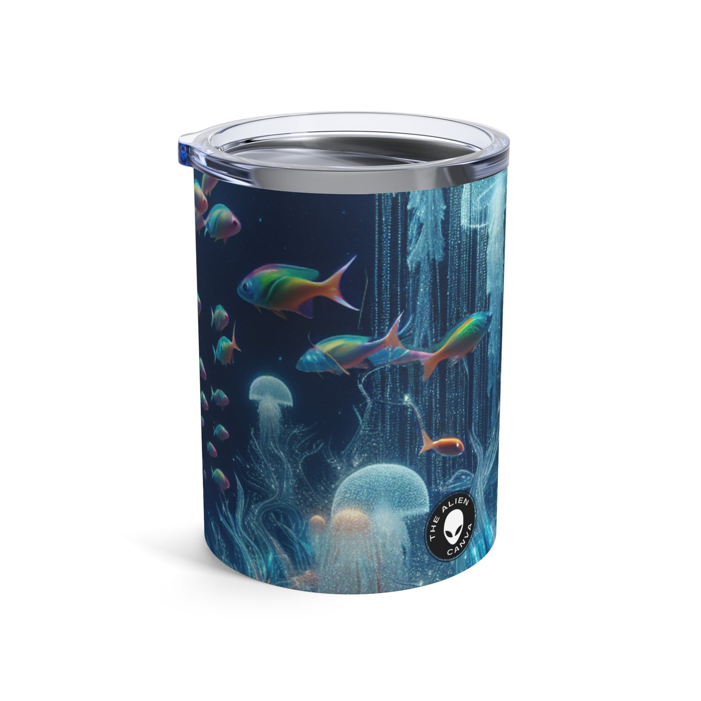 "Neon Dreams: The Underwater Wonderland" - The Alien Tumbler 10oz