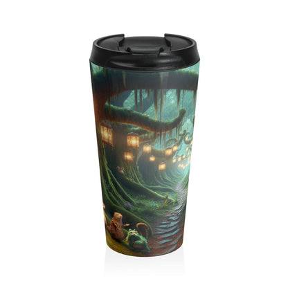 « Enchanted Forest Adventure » ​​– La tasse de voyage en acier inoxydable Alien