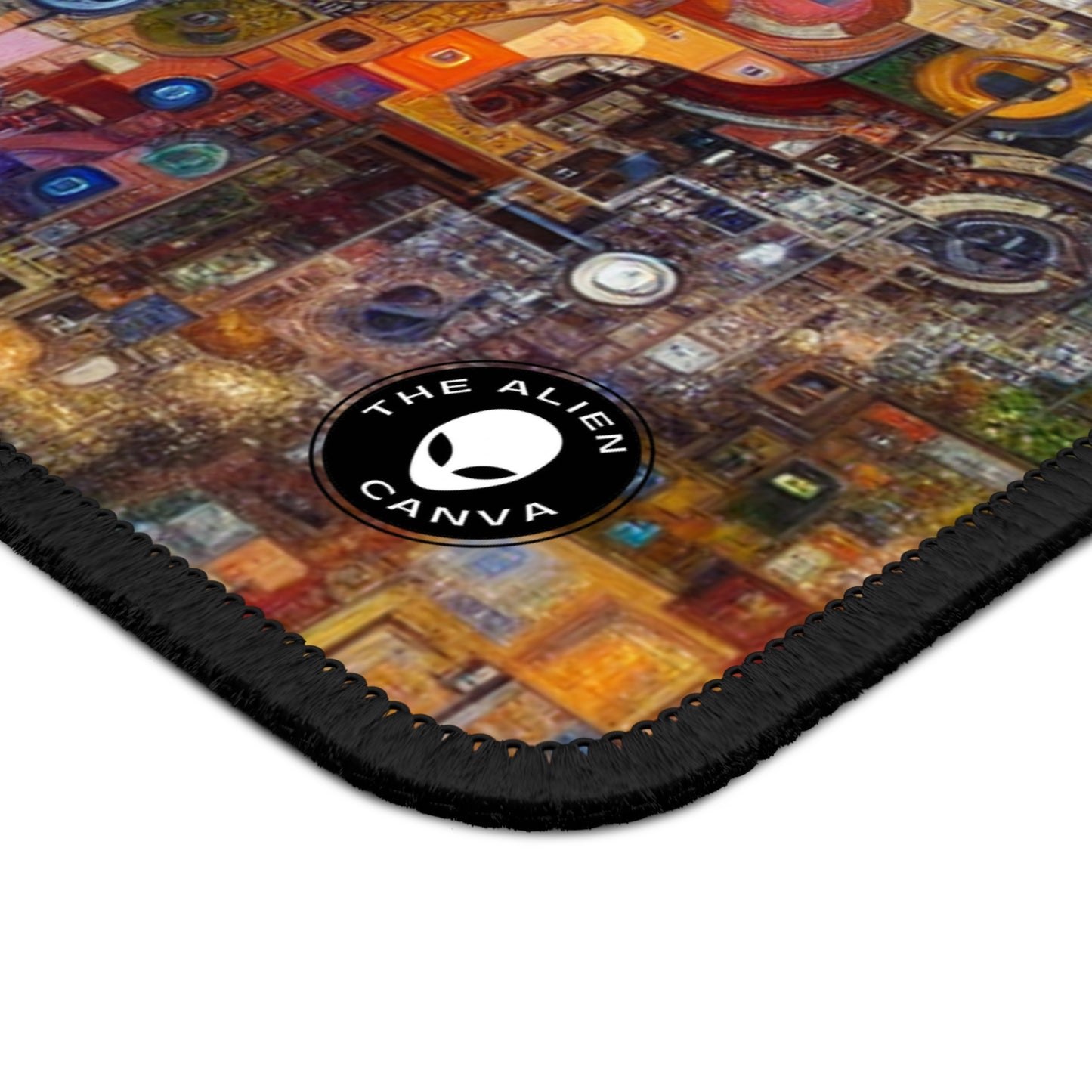 "Percepción distorsionada: un comentario posmoderno sobre la realidad" - The Alien Gaming Mouse Pad Arte posmoderno