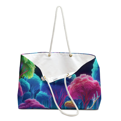 "Glowing Enchantment: Neon Forest" - The Alien Weekender Bag