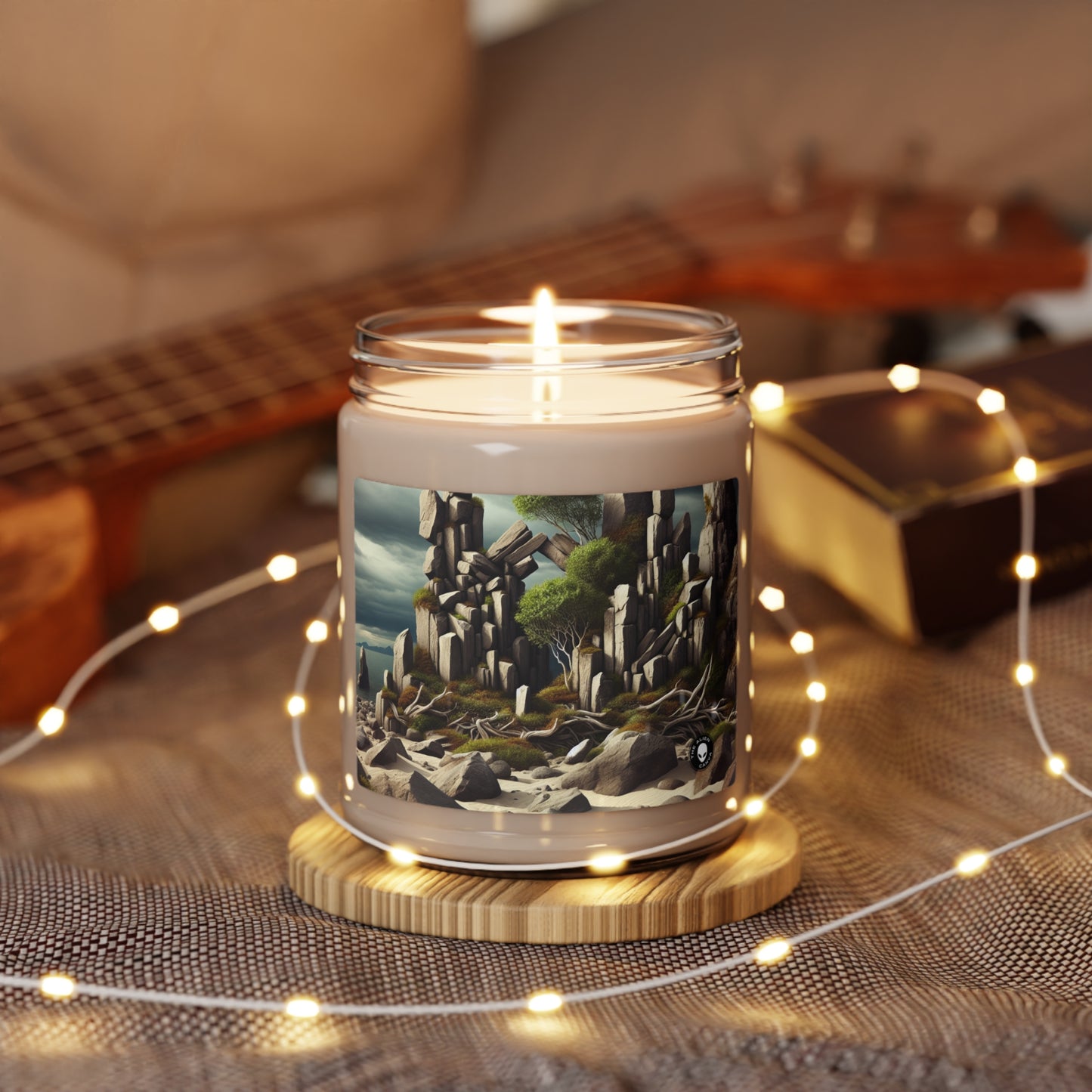 "Spinning Nature's Tapestry: A Breathtaking Land Art Installation Celebrating the Intricate Beauty of Spider Webs" - The Alien Scented Soy Candle 9oz Land Art