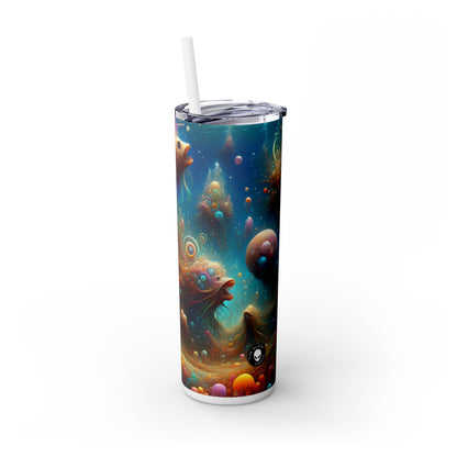 « Paysage de rêve aquatique enchanteur » - The Alien Maars® Skinny Tumbler avec paille 20oz