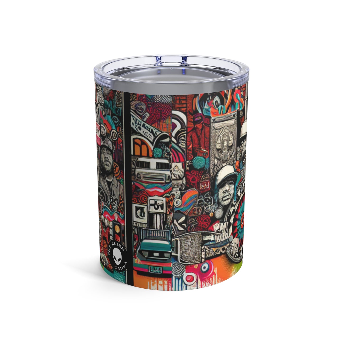 "Fantasy Fusion: A Vibrant Mural of Mythical Creatures" - The Alien Tumbler 10oz Street Art