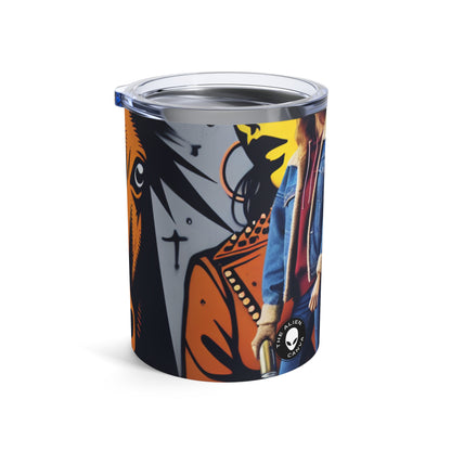 "L'unité dans la diversité : une fresque murale vibrante de street art" - The Alien Tumbler 10oz Street Art