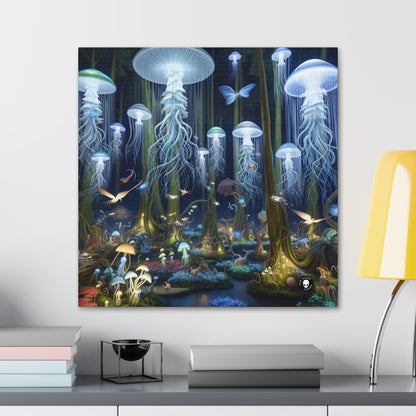 "Jellyfish Grove: A Luminescent Fantasy Forest" - The Alien Canva