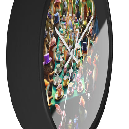 "Enchanted Tea Party in the Forest" - The Alien Wall Clock