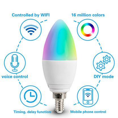 Luz de vela LED inteligente WIFI