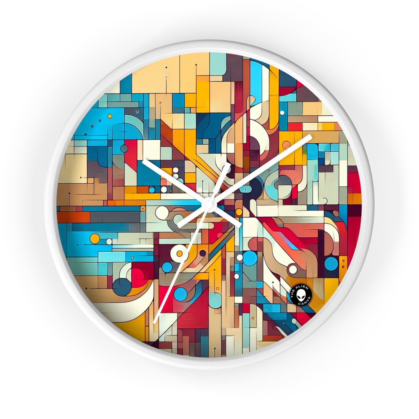 "Galactic Whirlwind: An Abstract Exploration of Cosmic Mysteries" - The Alien Wall Clock Abstract Art