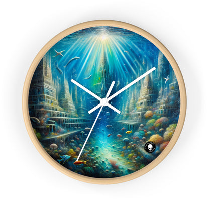 "Enchanted Underwater City" - The Alien Wall Clock