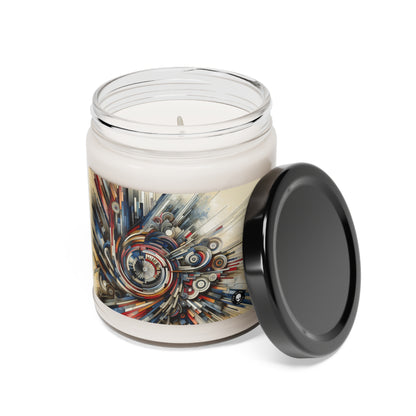 "Fragmented Realms: A Surreal Exploration in Color and Form" - The Alien Scented Soy Candle 9oz Avant-garde Art