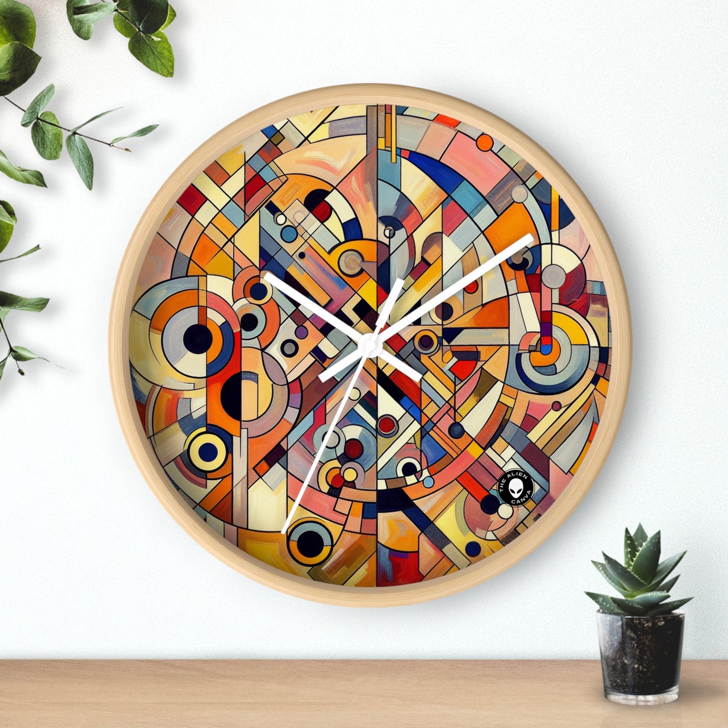 Caos y armonía: una danza visual - El reloj de pared alienígena Arte abstracto