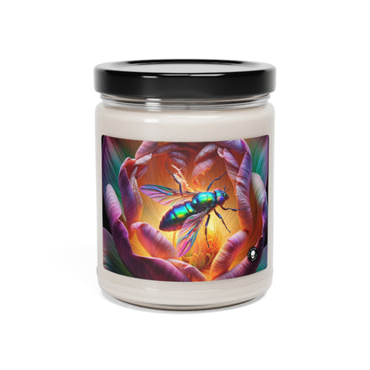 "La beauté de la nature : une mosaïque d'insectes hyperréaliste" - La bougie de soja parfumée Alien 9oz Hyperréalisme