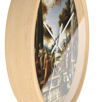 "El renacimiento de una ciudad: combinación de elegancia clásica con energía urbana moderna" - The Alien Wall Clock Renaissance Art