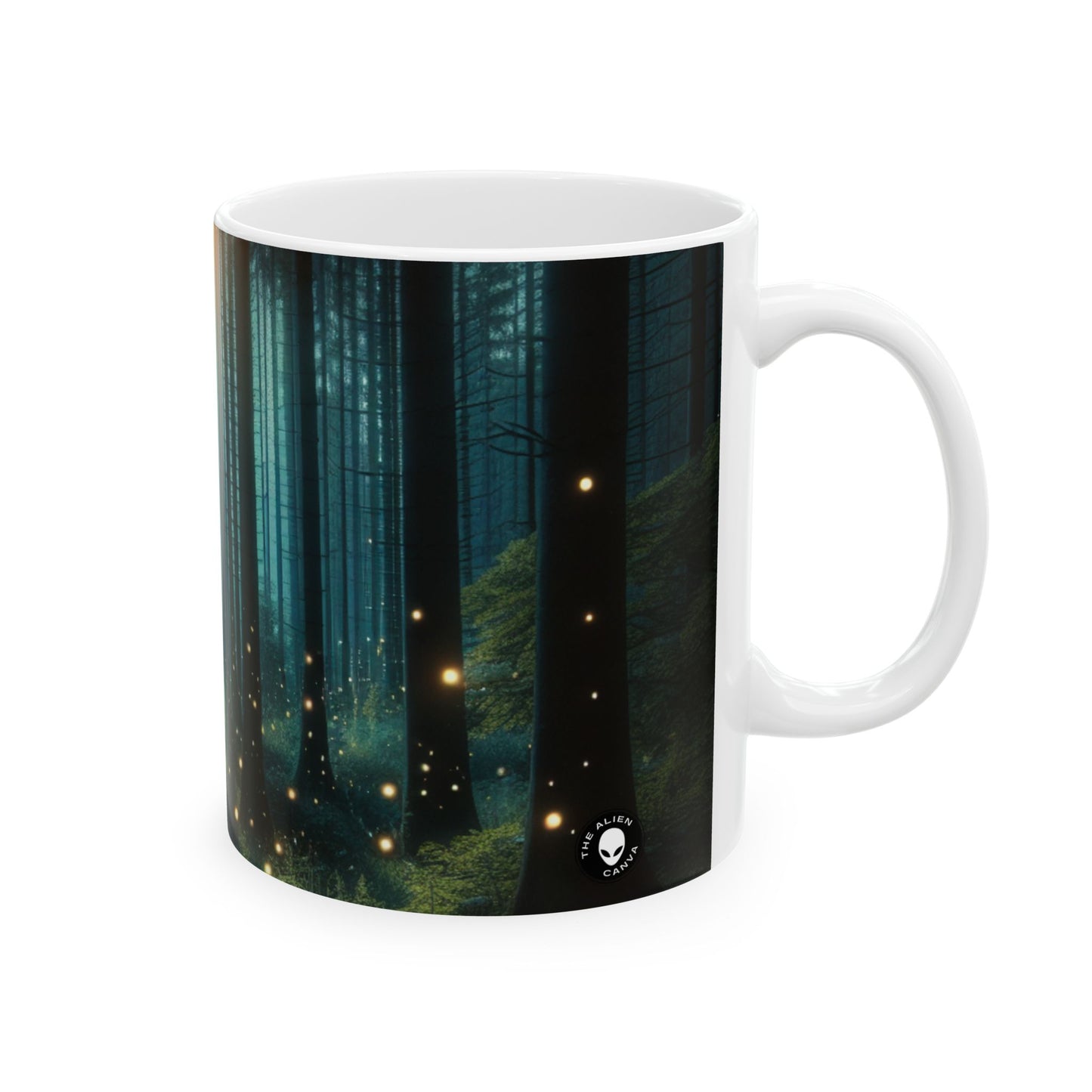 « Nuit enchantée » – Tasse en céramique Alien 11 oz