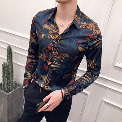 Slim printed shirt