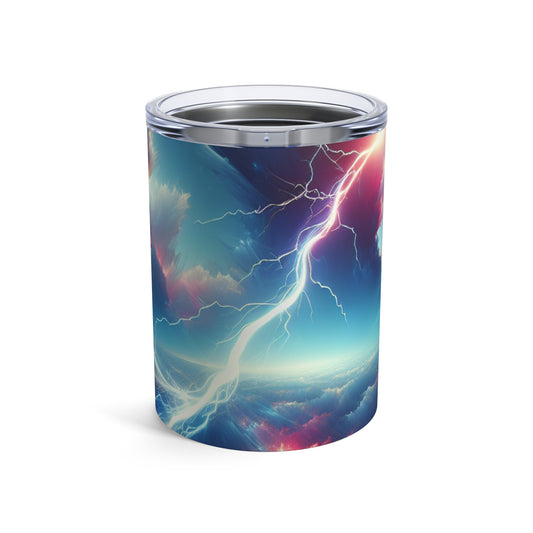 "Electricity In The Sky" - The Alien Tumbler 10oz Digital Art Style