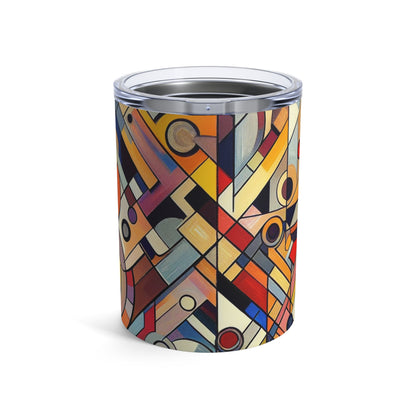 Chaos and Harmony: A Visual Dance - The Alien Tumbler 10oz Abstract Art