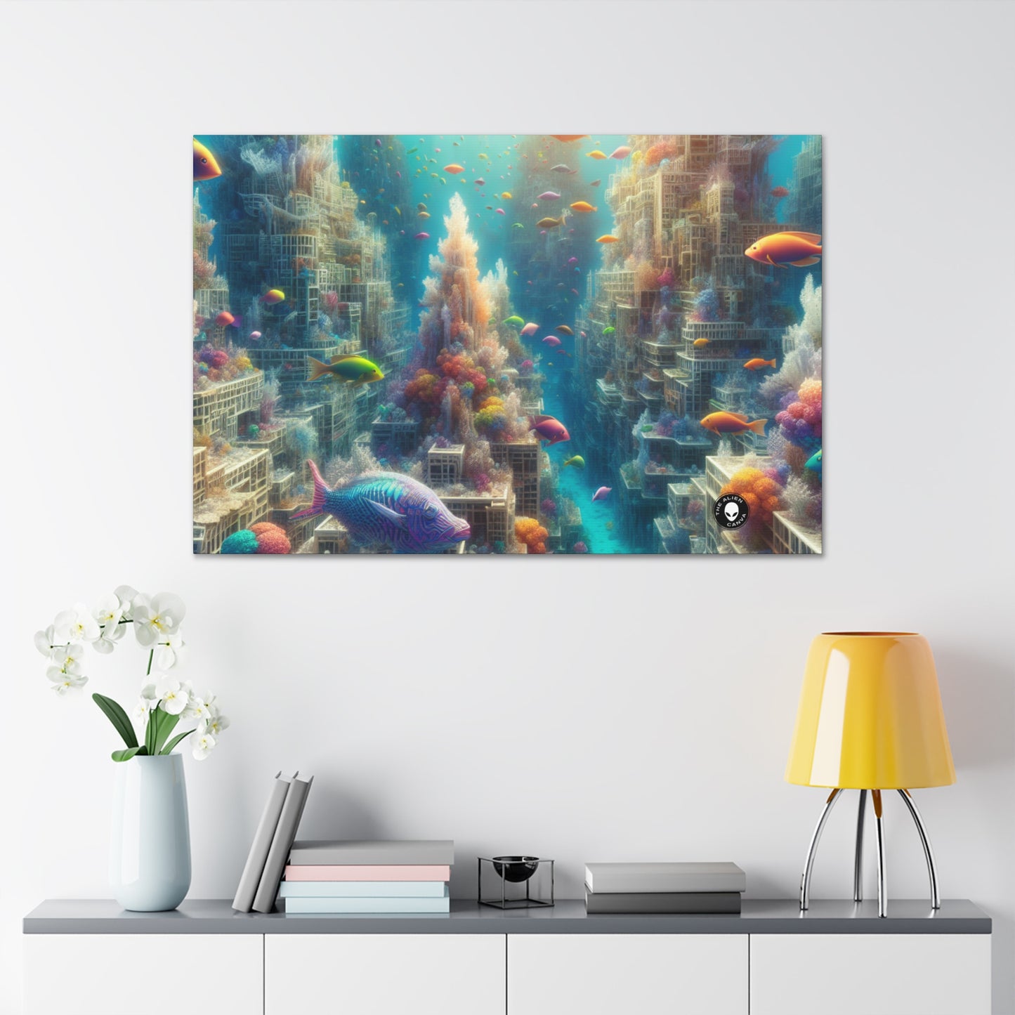 "Coralline City: A Surreal Underwater Wonderland" - The Alien Canva