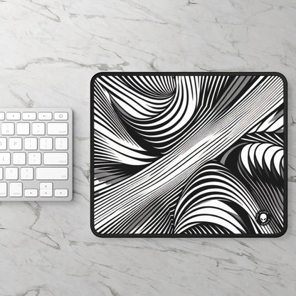 "Motion Embodied: Exploring Dynamic Illusion through Op Art" - The Alien Gaming Mouse Pad Op Art