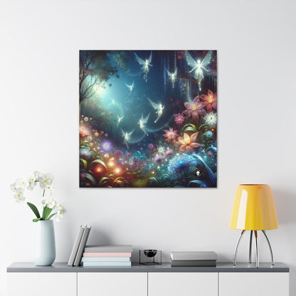 "Enchanted Moonlit Flower Forest" - The Alien Canva