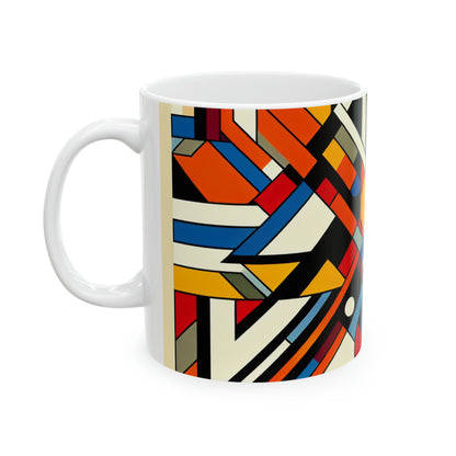 "Unis, nous sommes : un appel constructiviste à l'égalité" - La tasse en céramique Alien 11oz Constructivisme