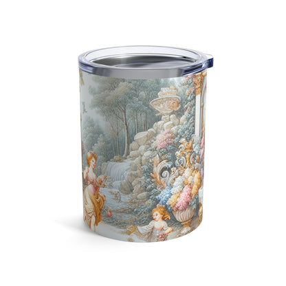 "A Garden of Rococo Delights: A Whimsical Extravaganza" - The Alien Tumbler 10oz Rococo