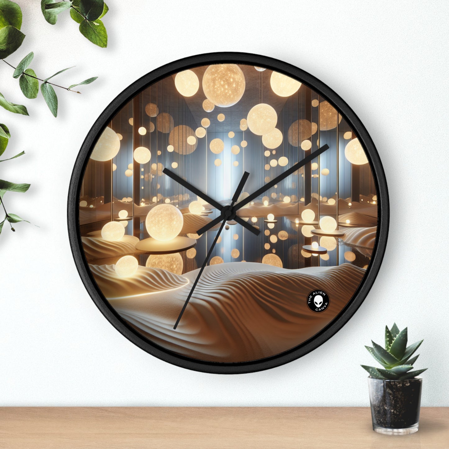 "Temporal Reflections: An Interactive Art Installation on Time and Memory" - The Alien Wall Clock Installation Art