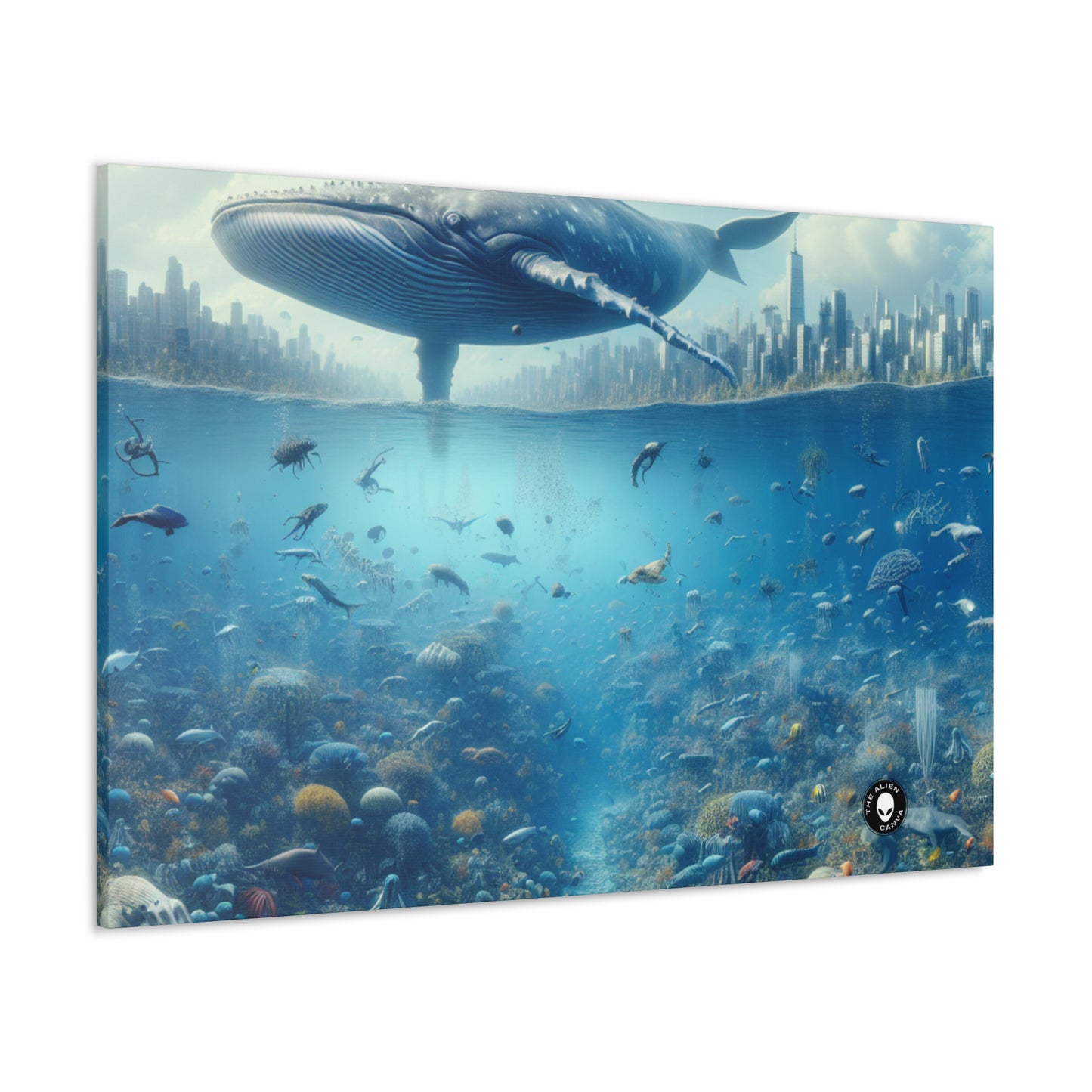 "Whale City: A Surreal Underwater Wonderland" - The Alien Canva