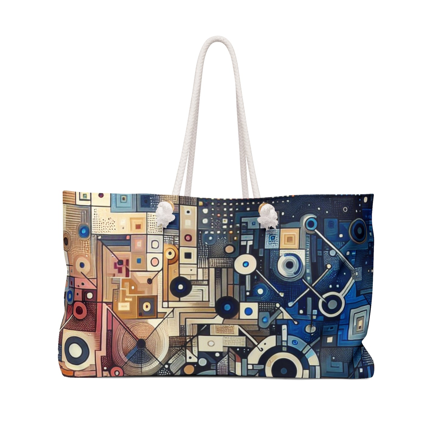 "Corazones conectados: el amor en la era digital" - Arte conceptual del bolso Alien Weekender Bag