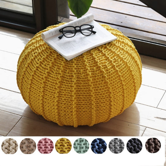 Pouf de canapé paresseux tricoté à la main, décoration d'intérieur