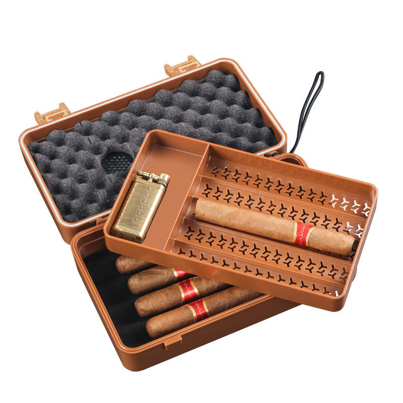 Humidor de cigarros de plástico antipresión impermeable sellado