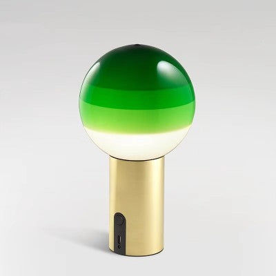 Lampe en verre couleur planète simple personnalisée